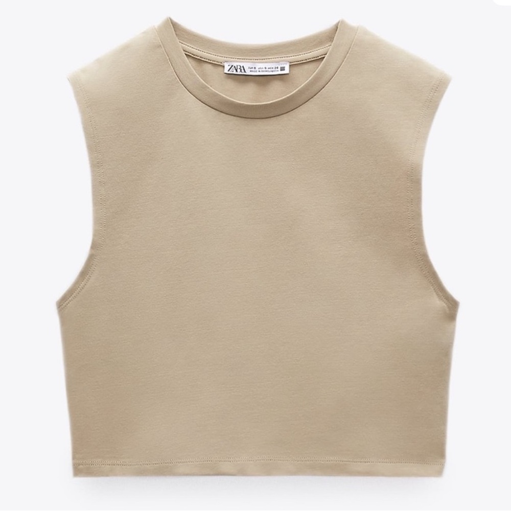 Zara crop fit tee
